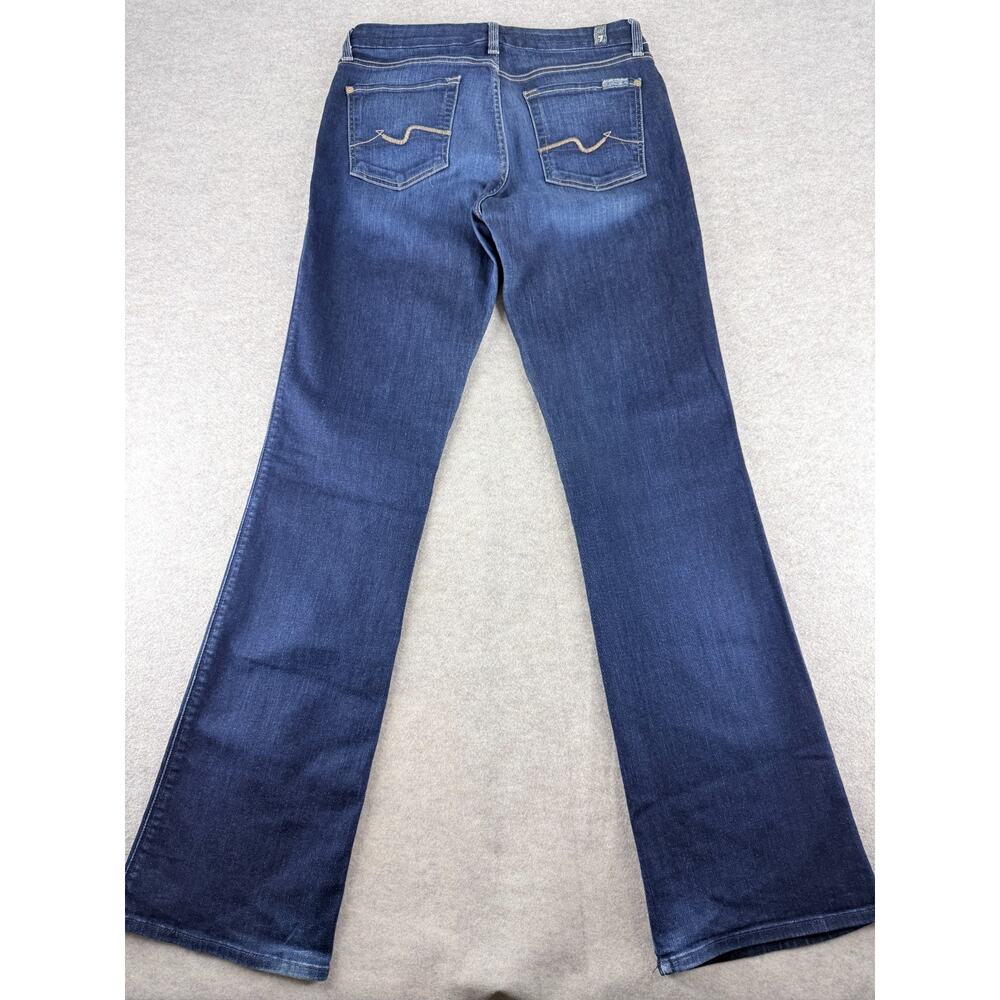 7 For All Mankind Karin Bootcut Jeans Dark Blue Wash Size 29 - Picture 7 of 9